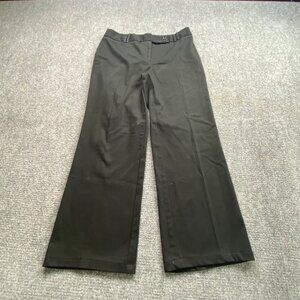 Ann Taylor Pants Women's 6 Black Straight-Leg Dress trousers Stretch Office Wear
